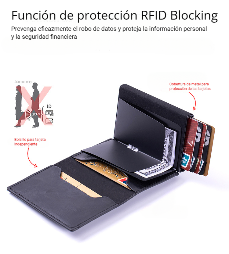 Billetera compatible con AirtAg (NO Incluye el AirTag)