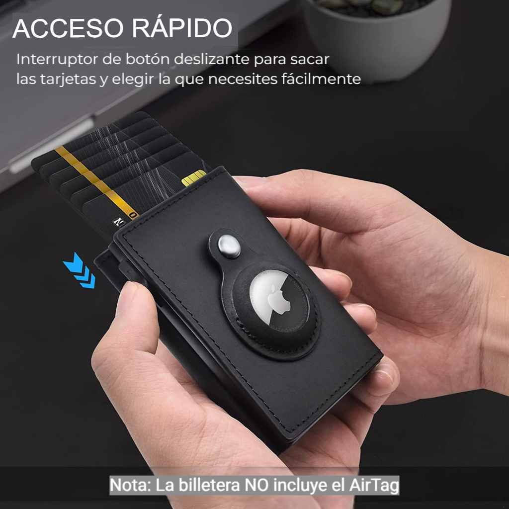 Billetera compatible con AirtAg (NO Incluye el AirTag)